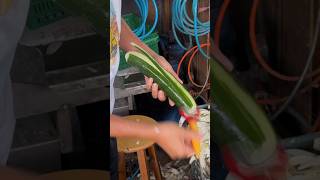 Master of peeling cucumbers with incredible speed [upl. by Akenal581]