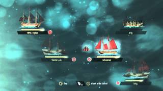 Assassins Creed IV Black Flag  Kenways Fleet Secure Navel Route Repair Ship HMS Tryton [upl. by Atinauj]