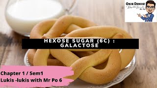 Hexose sugar 6C Galactose Lukis  Lukis with Mr Po EP 6 Chapter 1 Sem 1 [upl. by Ynafetse]