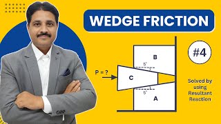 WEDGE FRICTION SOLVED PROBLEM 4 IN ENGINEERING MECHANICS IN HINDI TIKLESACADEMYOFMATHS [upl. by Doley202]