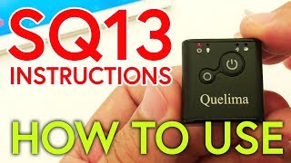 Quelima SQ13 1080p Mini Camera INSTRUCTIONS HOW TO USE [upl. by Aziul381]