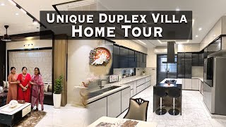 Home Tour  Unique Duplex Villa  Interior tour  Luxury home tour  Telangana Pilla  modern home [upl. by Ferwerda174]