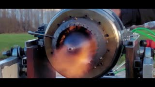 Homemade Jet engine finally thrust  scale on limit [upl. by Ellehsad529]