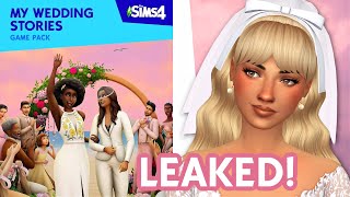 SIMS 4 MY WEDDING STORIES LEAKED 🤍 [upl. by Oenire]