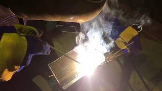 SMAW 1F position filit Arc welding stick welder [upl. by Ahsram43]