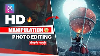 How to do HD Manipulation Photo Editing tutorial in picsart  Taukeer editz [upl. by Edaj]