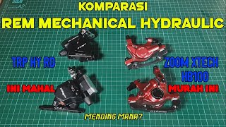 Zoom Xtech HB 100 vs TRP HY RD Mechanical Hydraulic Brake Set [upl. by Esialb]