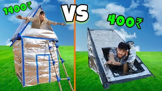 Overnight survival challenge in low to High budget aluminium foil house [upl. by Linis]