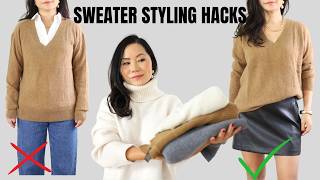 You Dont Need More Sweaters You Just Need These Styling Hacks [upl. by Aholla]