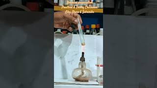 Bromine preparation  funny chemistry experiment shorts subscribe [upl. by Berhley]