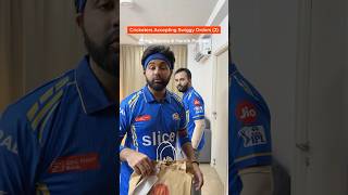 MS Dhoni Virat Kohli Rohit Sharma and Hardik Pandya accepting Swiggy Orders [upl. by Oicirbaf135]