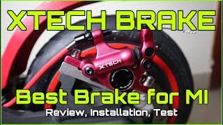 XTECH HB100 HYDRAULIC BRAKE INSTALLATION  M365 SCOOTER  ESSENTIAL  PRO2  PR0  1S [upl. by Odarbil160]