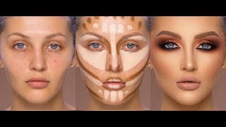 Fall Inspired Makeup 2018 Contour and Highlight by Samer Khouzami [upl. by Euqinomod]