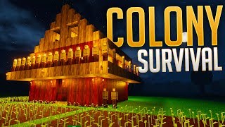 Colony Survival  Siege Mode Testing  Building A Neighborhood  Colony Survival Gameplay Highlights [upl. by Naasar]