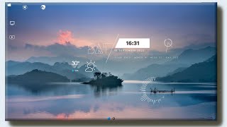 Best skins rainmeter decorate desktop for Windows 11 10 package 1 [upl. by Terces]