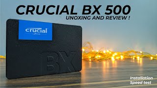 Crucial BX500 240gb SSD Review  Speed test  Installation [upl. by Blackstock]