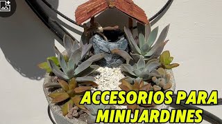 Aprende a hacer accesorios para adornar tus mini jardines [upl. by Anasus]