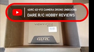 DRONEEYE 4DRC 4DV13 VICKYMINI CAMERA DRONE UNBOXING VIDEO [upl. by Balbinder414]