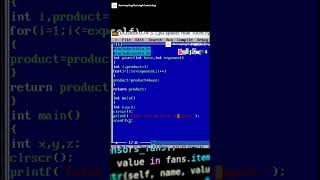 Program to find the power of a number in C shortprogrammingshortsvideoCprogramcoding [upl. by Rojas503]