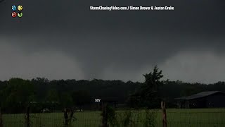 Madisonville Texas  Tornadoes 4282024 [upl. by Sitarski]