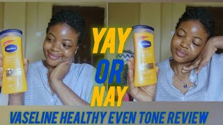 Vaseline intensive care healthy even tone lotion review 2024 vaselinebodylotion healthyeventone [upl. by Aneras]