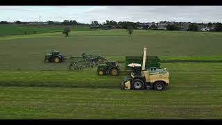 2024 Second Cut Silage with Krone Big X 980 and Swardo 2000 Rake [upl. by Ohcamac]