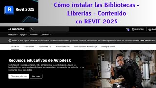 REVIT  Instalar Bibliotecas  Librerías  Contenido para Revit 2025 [upl. by Kalil]