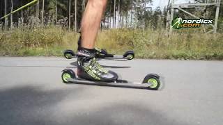 SkirollerRollski NORDICX Premiumline Skate made in Germany [upl. by Ylremik]