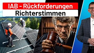 Photovoltaik  Finanzgerichte amp Richterstimmen zur Rückgängigmachung von Investitionsabzugsbeträgen [upl. by Gamal]