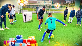 CELUI QUI BAT MINI MBAPPE GAGNE UN MEGA CADEAUX DE FOOT  7 [upl. by Ytsirhc]