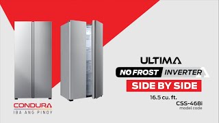 Condura Ultima SidebySide Refrigerator Silver I No Frost Inverter Refrigerator [upl. by Tine214]