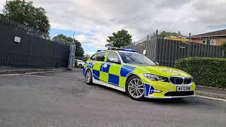 Devon and cornwall police Marked BMW 330D RPU responding [upl. by Carthy253]