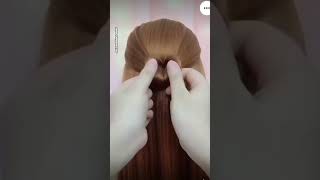 Easy and Beautiful Hairstyle  Beautiful Bun hairstyle fashion [upl. by Tonina182]