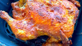 EASY JUICY DELICIOUS AIR FRYER WHOLE CHICKEN RECIPE I How to cook whole Chicken in air fryer [upl. by Groome]