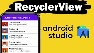 RecyclerView Android Studio Tutorial  2024 [upl. by Haliehs]