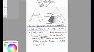 186 Pyramidenstumpf Kegelstumpf Erläuterungen und Aufgaben [upl. by Ytte]