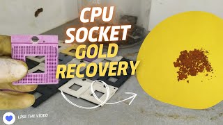 CPU SOKETLERİNDEN ALTIN ÇIKARMA CPU SOCKET GOLD RECOVERY [upl. by Timothy]