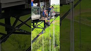 Ice Cold Old MEN 🥶travel bungeejump zipline [upl. by Etireuqram]