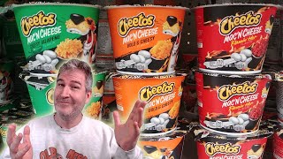 ARE THEY WORTH IT Trying All 3 Cheetos Mac N Cheese Flavors 🧀 [upl. by Annairda]