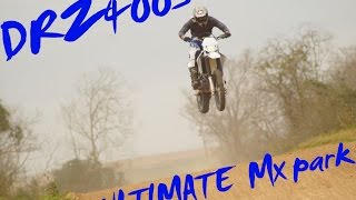 Drz400 on Mx track [upl. by Llenwahs]