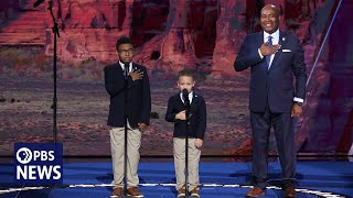 WATCH Children lead Pledge of Allegiance at 2024 Democratic National Convention  2024 DNC Night 1 [upl. by Caren368]