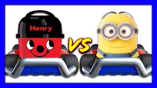 Henry Hoover vs Minion  Fun car race [upl. by Hsital]