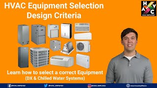 Design Criteria for HVAC Equipment Selection hvac airconditioning [upl. by Wertz411]