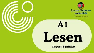 Goethe Zertifikat A1 Lesen  2024  Test 26  Reading Test  German  Exam Preparation [upl. by Eidnyl490]