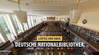 Deutsche Nationalbibliothek Drohnenvideo  German National Library Drone Video [upl. by Ahtiekal]