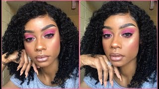 ♡ Poppin Pink Eyeshadow Tutorial ♡ [upl. by Arahsit]