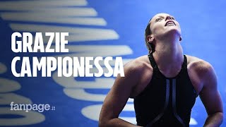 Mondiali Federica Pellegrini vince la sua 4 medaglia doro una leggenda italiana che non tramonta [upl. by Eeramit]