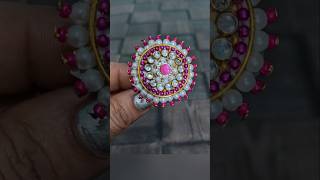 Diy Kundan ring💍💖😱🤩 creativetrendyart youtubeshorts jewellarymaking pink ringdesign beautiful [upl. by Asli248]