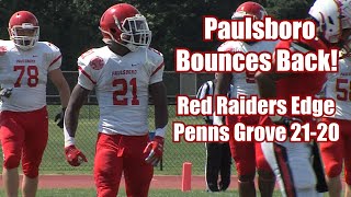 Paulsboro 21 Penns Grove 20  West Jersey Football League  Week 2  Bateman Green Sanders TDs [upl. by Sherlock]