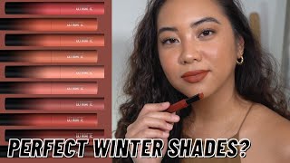 MAYBELLINE COLOR SENSATIONAL ULTIMATTE NEONEUTRAL SLIM LIPSTICKS  LIP SWATCHES  REVIEW [upl. by Enoch]